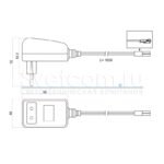 Источник питания стаб. напр. (сет. адаптер), max 24Вт, IP20, 220VAC/12VDC, черный пластик, 80x50x70м Источник питания стаб. напр. (сет. адаптер), max 24Вт, IP20, 220VAC/12VDC, черный пластик, 80x50x70м