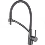 Смеситель с гибким изливом Ledeme L4399U-12 графит+графит
