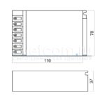 Источник питания стаб. напр. 220/12В, max 60Вт, IP20, мет.корп. сетка., 110x78x38мм Источник питания стаб. напр. 220/12В, max 60Вт, IP20, мет.корп. сетка., 110x78x38мм