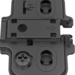 Монтажная планка H=0 DTC STYLISH Anyway Snap-on 3D +2 самореза (82T00TQ) черная (A08)