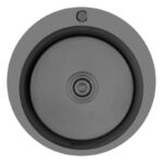 Мойка 48d.х22 3мм чаша 1мм PVD покрытие графит (К34848B)