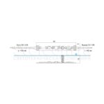 Сенс. выкл. DPs-3WNL, встраиваемый, пруж. 10мм, 12В, max. 5А, 60Вт, 6х LED 4000К, входной провод 10с